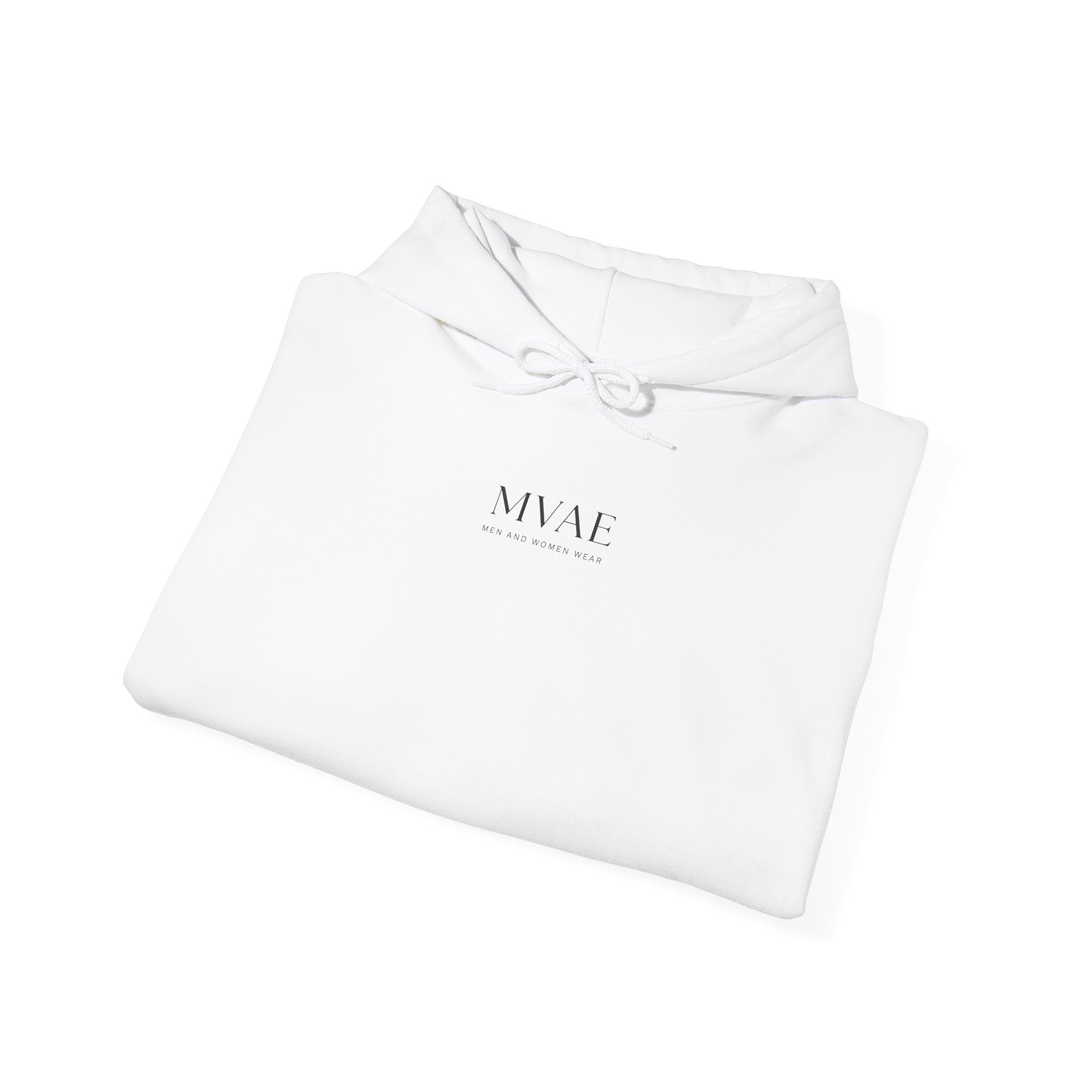 MVAE Essential Hoodie — Unisex White Pullover