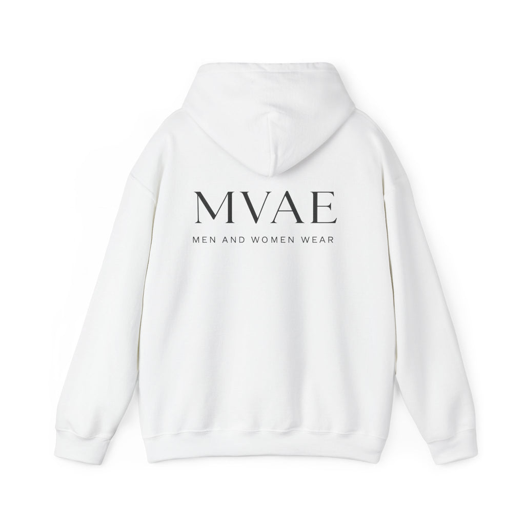 MVAE Essential Hoodie — Unisex White Pullover