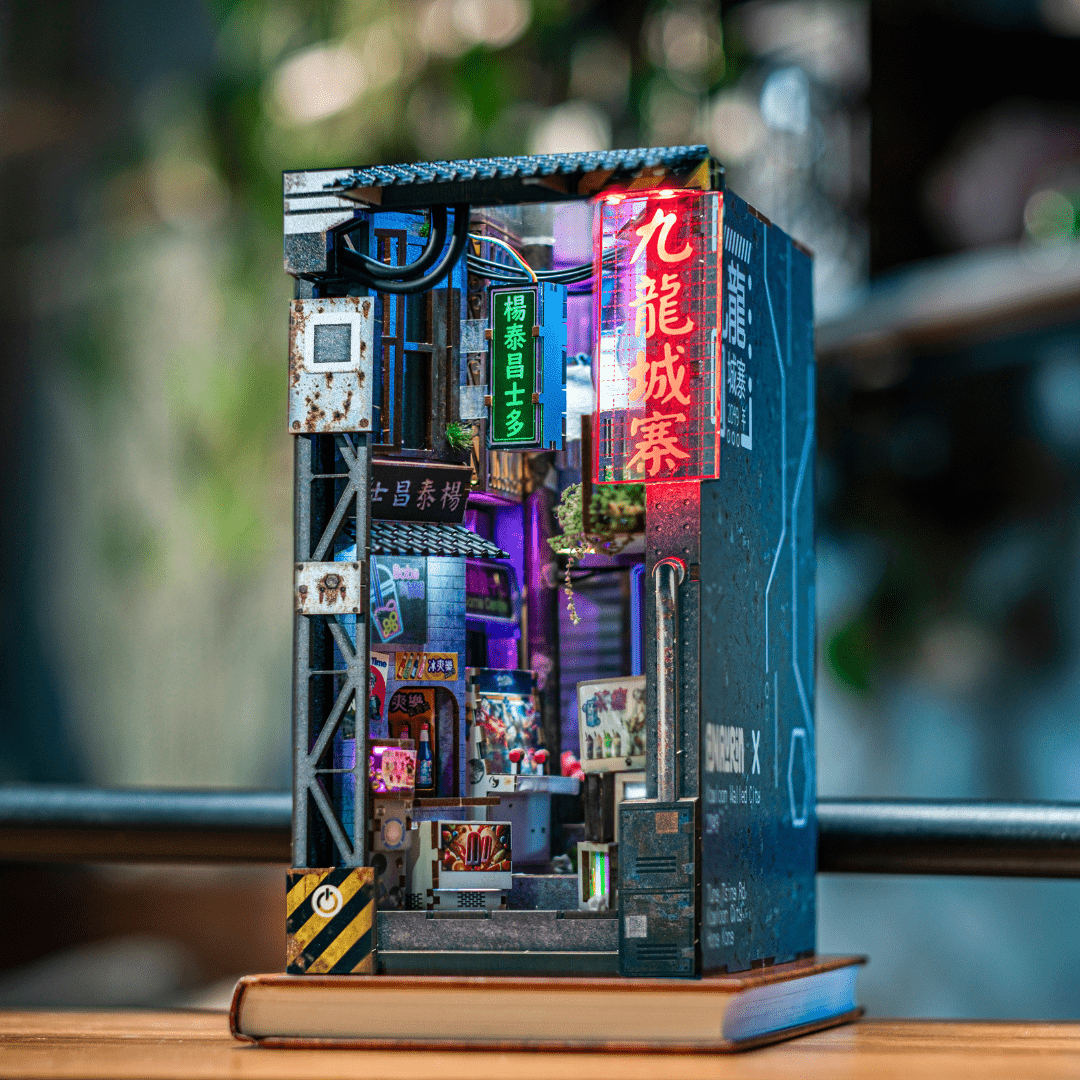 Kowloon 2049™ Neon Miniature Alley (DIY Kit) – Build Your Own Cyberpunk Diorama