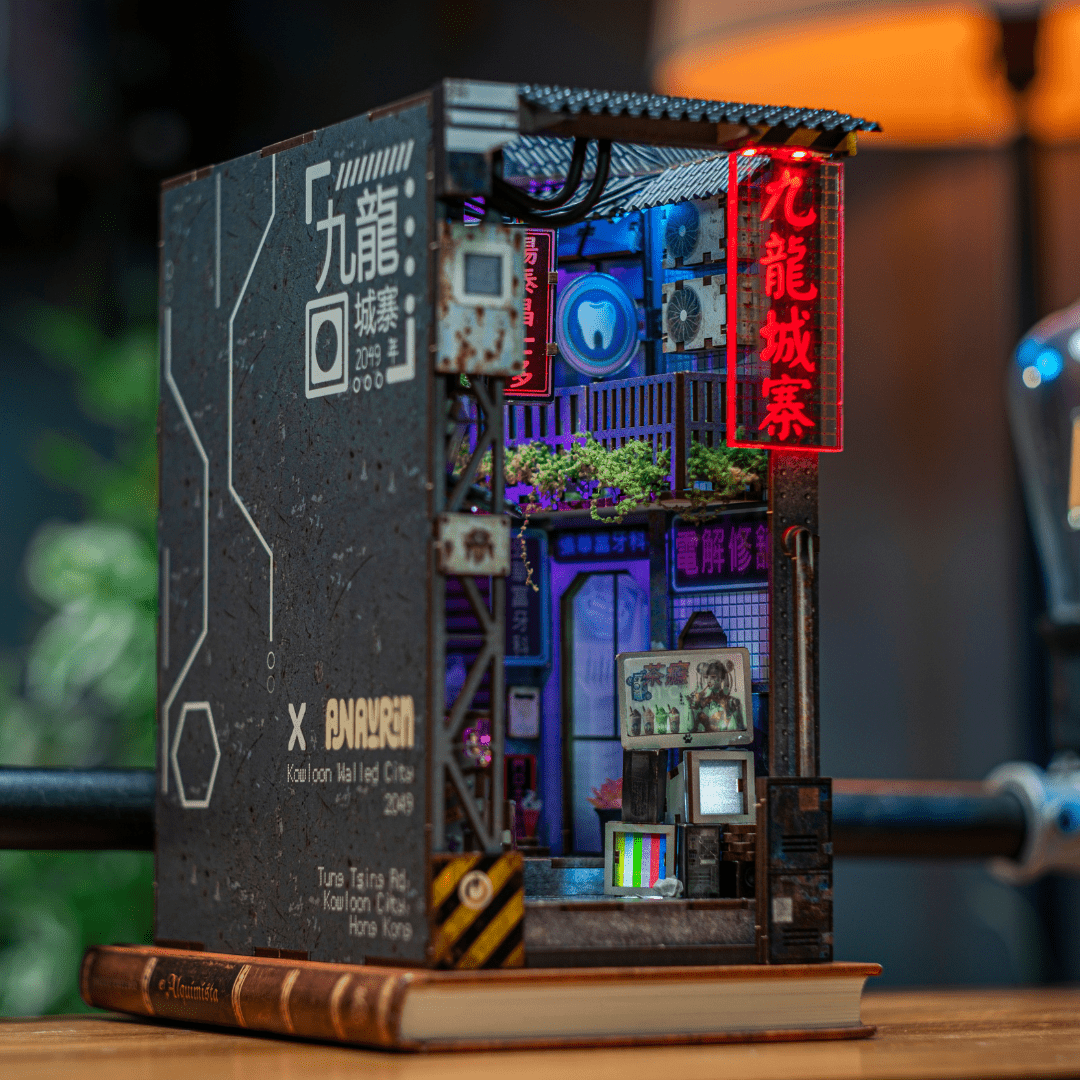 Kowloon 2049™ Neon Miniature Alley (DIY Kit) – Build Your Own Cyberpunk Diorama