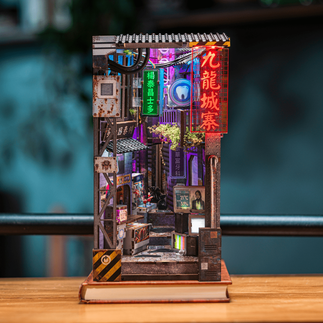 Kowloon 2049™ Neon Miniature Alley (DIY Kit) – Build Your Own Cyberpunk Diorama